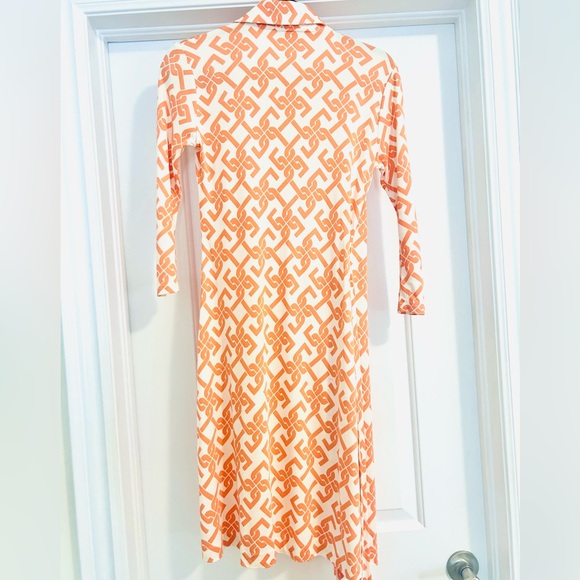 Pink Tartan Wrap Dress - Picture 4 of 4